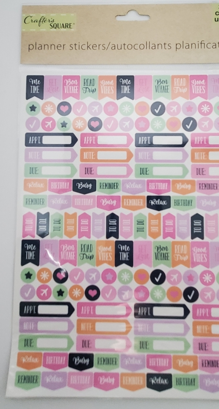 Colorful Planner Sticker Sheets - Bright Multicolor 9 Packs 300 Each Sticker - Picture 10 of 16